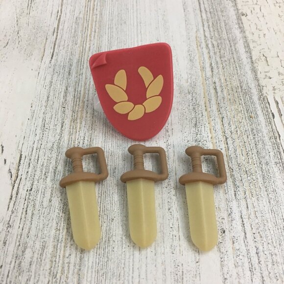 Bluey The Terriers with Swords Shield School Friends Jo Dan Adam Figure Triplets - Picture 2 of 16